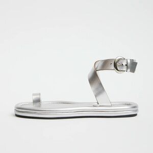 Tibi Dwayne Sandals Silver 39